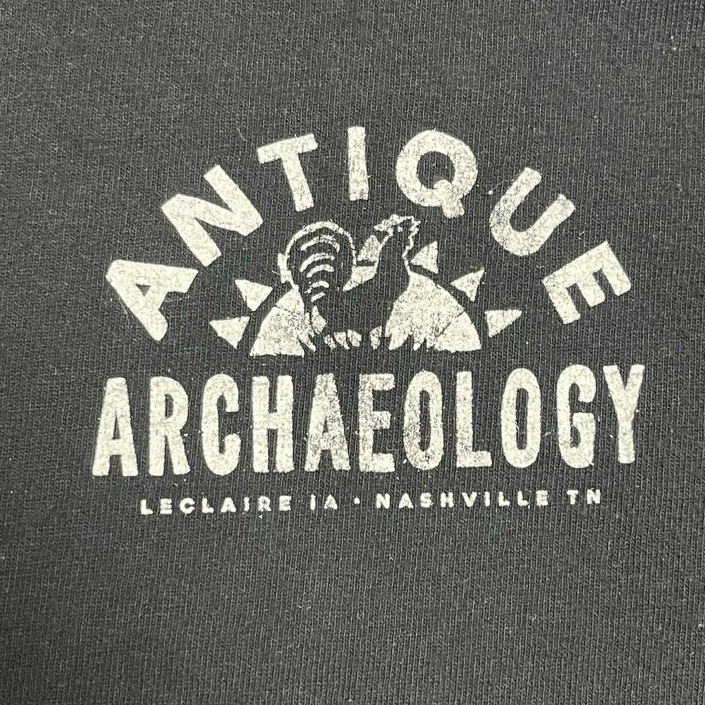 Antique Archaeology Raised On Rust T Shirt XL Black American Pickers 2x Sided